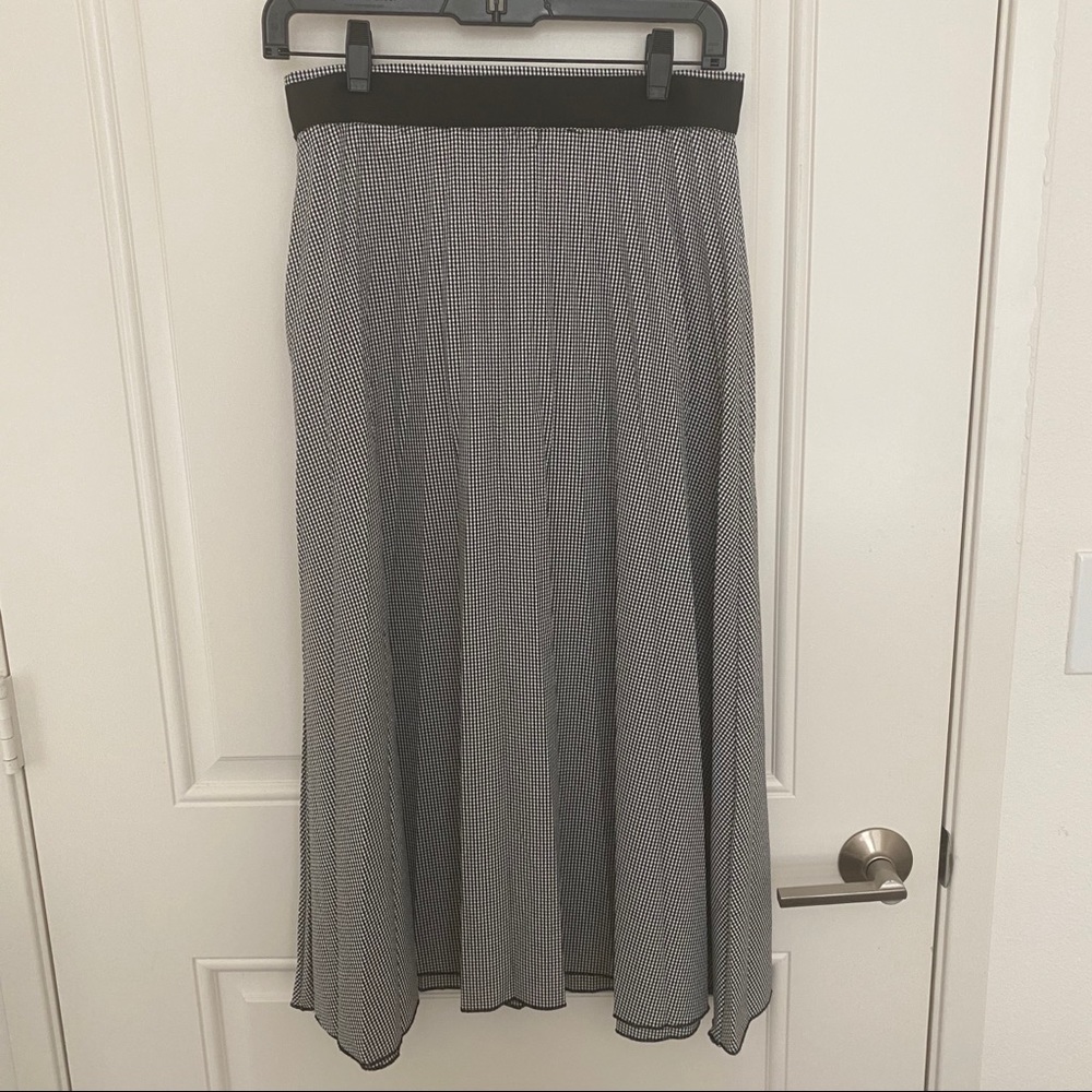 Mango gray maxi skirt